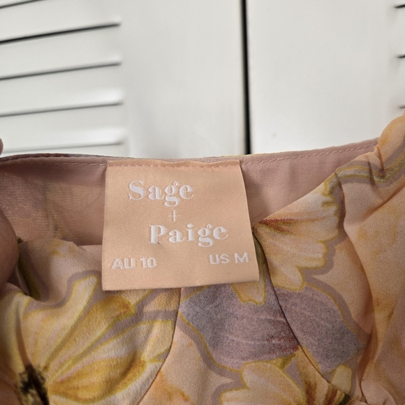 Sage+Paige Summer Floral Dress Size M - Picture 10 of 12